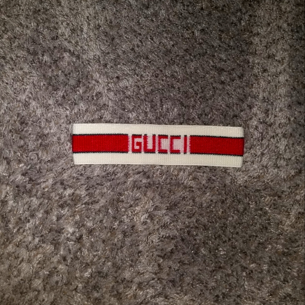 Gucci 80s Style Elastic Red/White Striped Headband